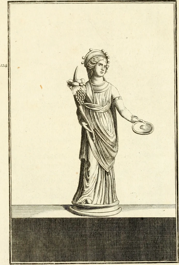An illustration from Les antiquités d'Herculanum : avec leurs explications en françois, 1780, leaf 206