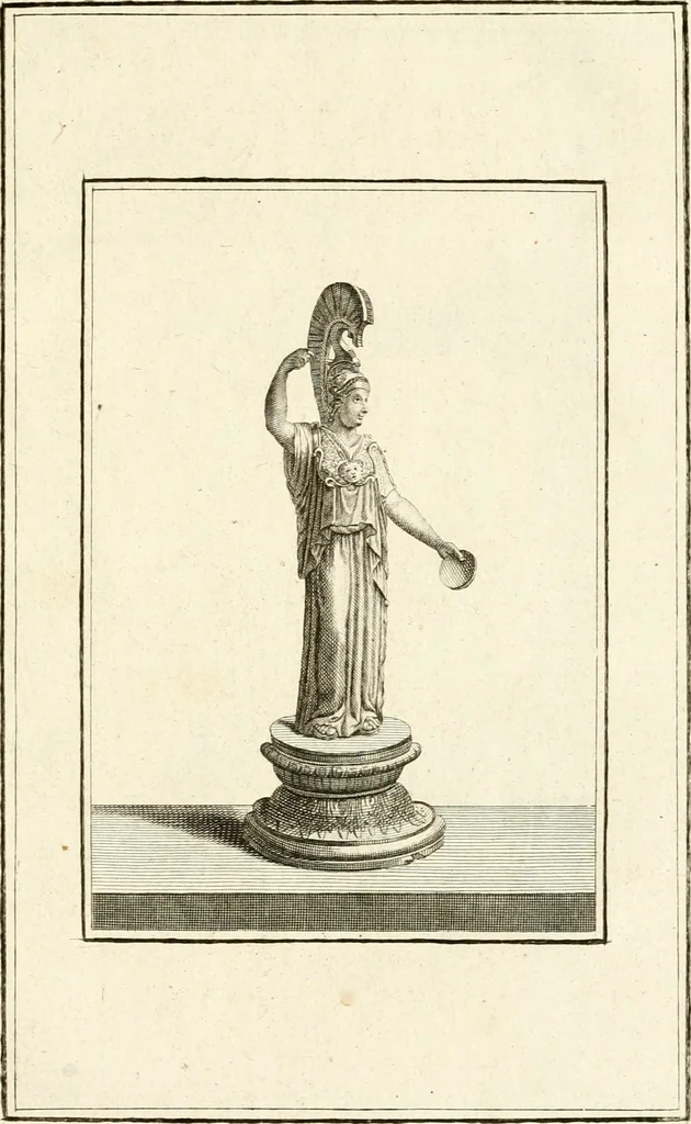 An illustration from Les antiquités d'Herculanum : avec leurs explications en françois, 1780, leaf 216