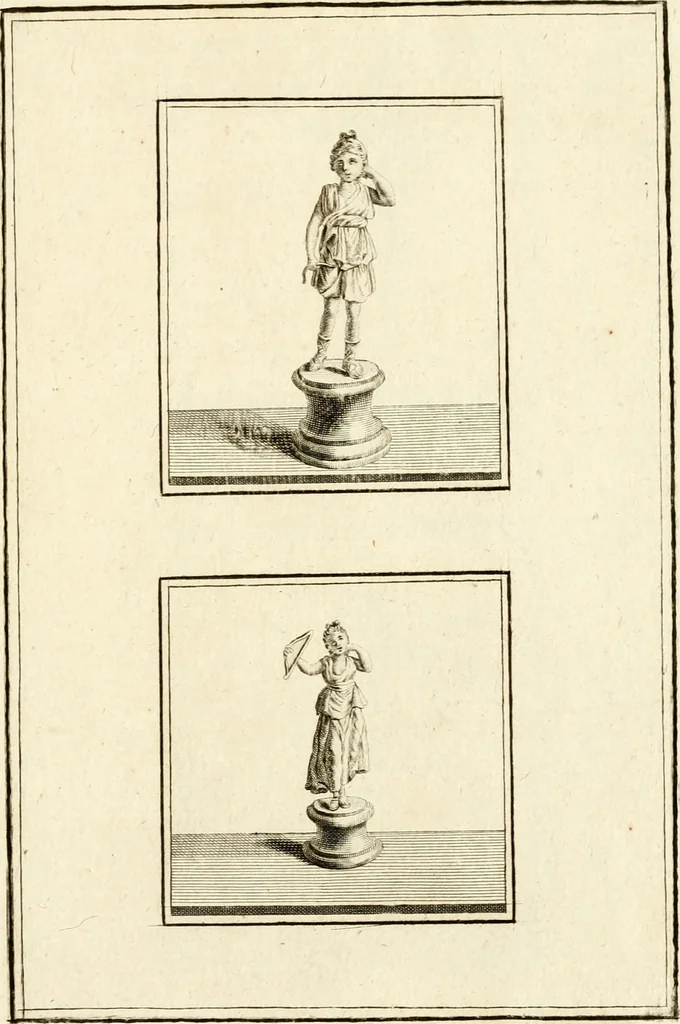 An illustration from Les antiquités d'Herculanum : avec leurs explications en françois, 1780, leaf 242
