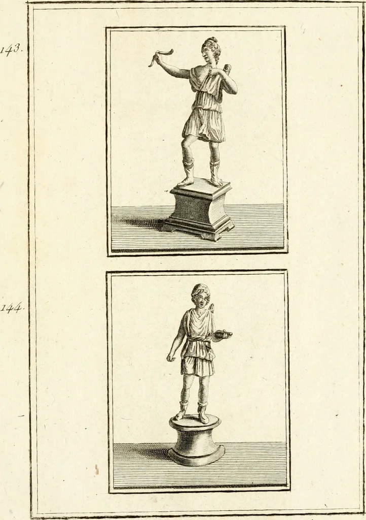 An illustration from Les antiquités d'Herculanum : avec leurs explications en françois, 1780, leaf 244
