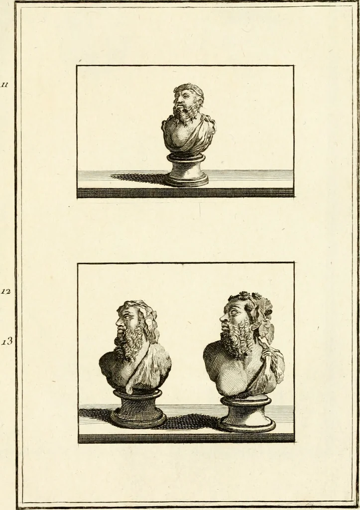 An illustration from Les antiquités d'Herculanum : avec leurs explications en françois, 1780, leaf 36