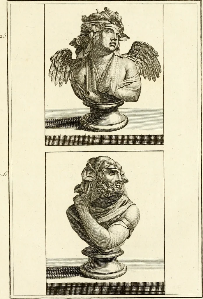 An illustration from Les antiquités d'Herculanum : avec leurs explications en françois, 1780, leaf 48
