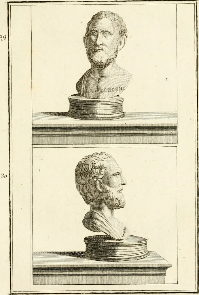 An illustration from Les antiquités d'Herculanum : avec leurs explications en françois, 1780, leaf 56