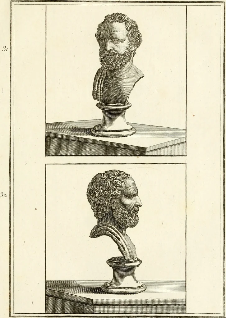 An illustration from Les antiquités d'Herculanum : avec leurs explications en françois, 1780, leaf 60
