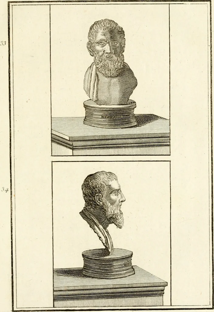 An illustration from Les antiquités d'Herculanum : avec leurs explications en françois, 1780, leaf 62