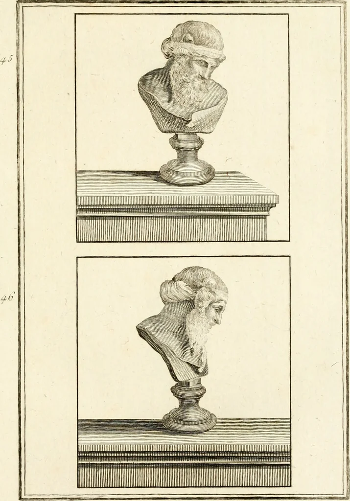 An illustration from Les antiquités d'Herculanum : avec leurs explications en françois, 1780, leaf 82