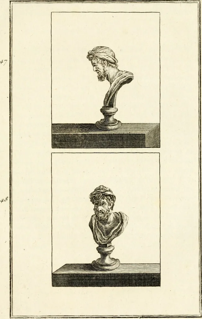 An illustration from Les antiquités d'Herculanum : avec leurs explications en françois, 1780, leaf 84