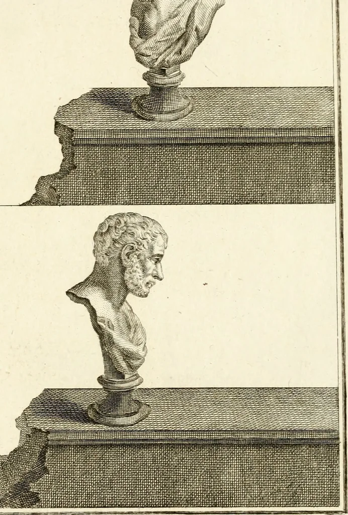 An illustration from Les antiquités d'Herculanum : avec leurs explications en françois, 1780, leaf 90