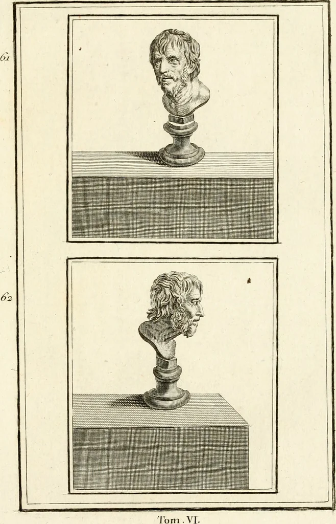 An illustration from Les antiquités d'Herculanum : avec leurs explications en françois, 1780, leaf 98