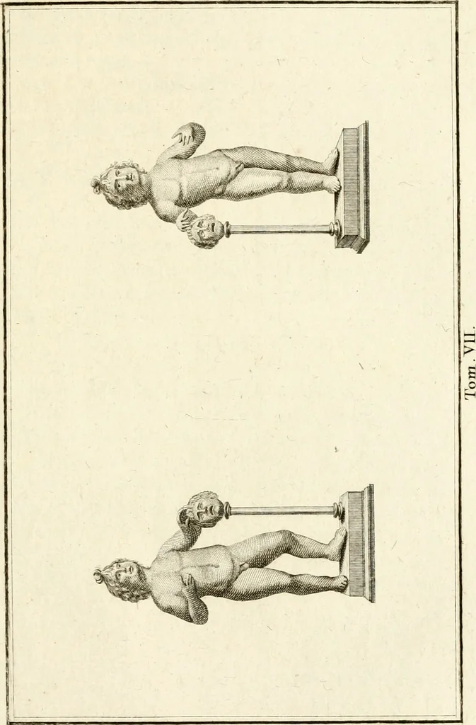 An illustration from Les antiquités d'Herculanum : avec leurs explications en françois, 1780, leaf 122