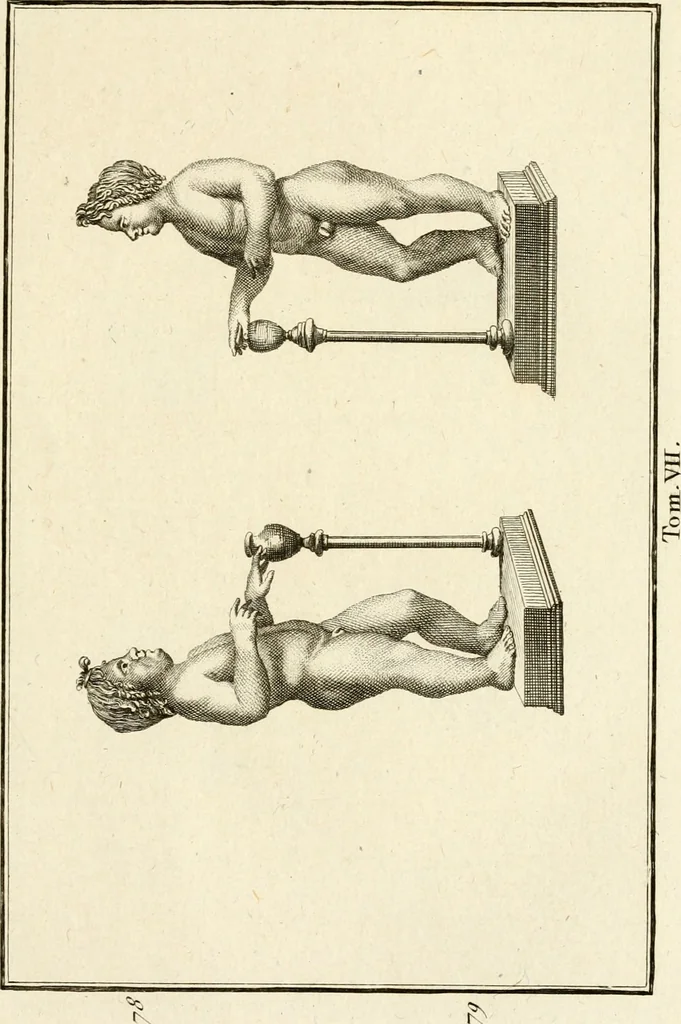 An illustration from Les antiquités d'Herculanum : avec leurs explications en françois, 1780, leaf 126