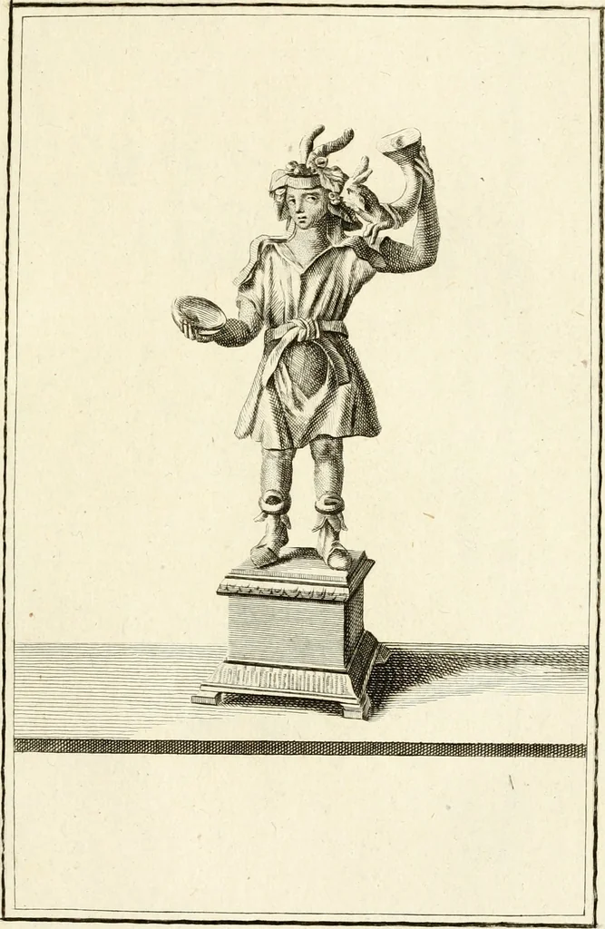 An illustration from Les antiquités d'Herculanum : avec leurs explications en françois, 1780, leaf 136