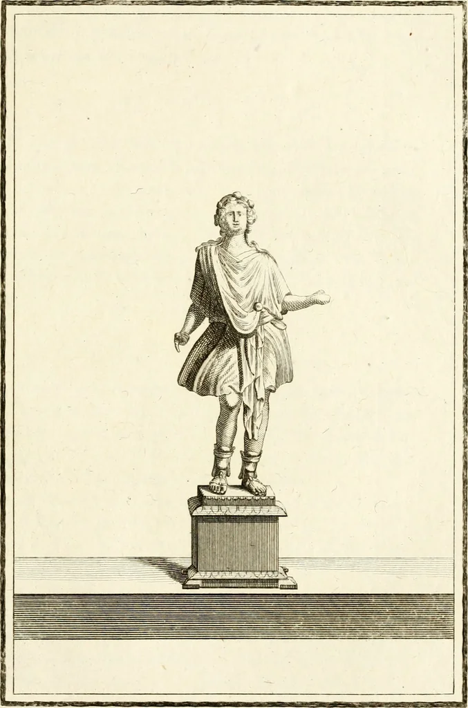 An illustration from Les antiquités d'Herculanum : avec leurs explications en françois, 1780, leaf 142