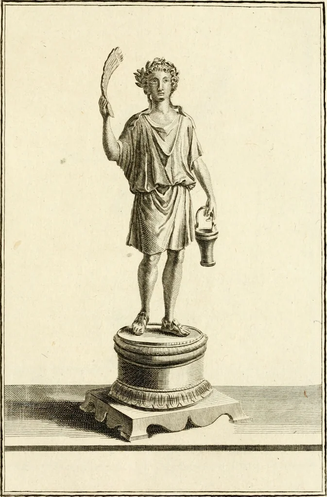An illustration from Les antiquités d'Herculanum : avec leurs explications en françois, 1780, leaf 146