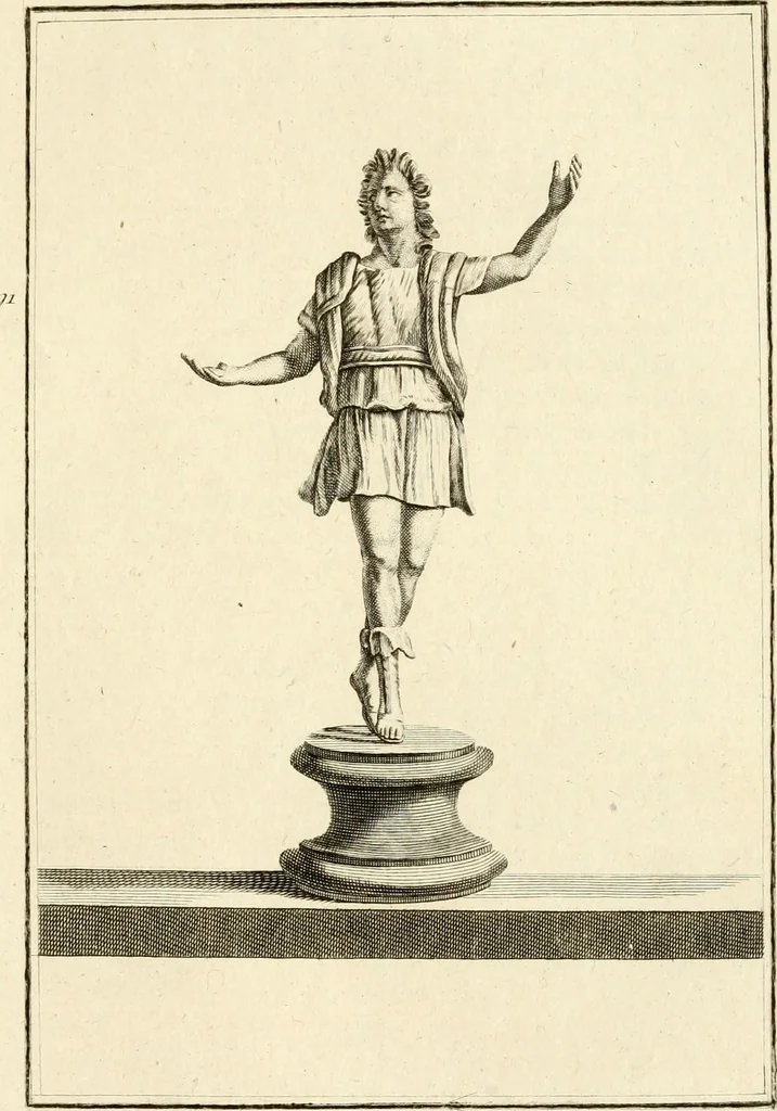 An illustration from Les antiquités d'Herculanum : avec leurs explications en françois, 1780, leaf 148