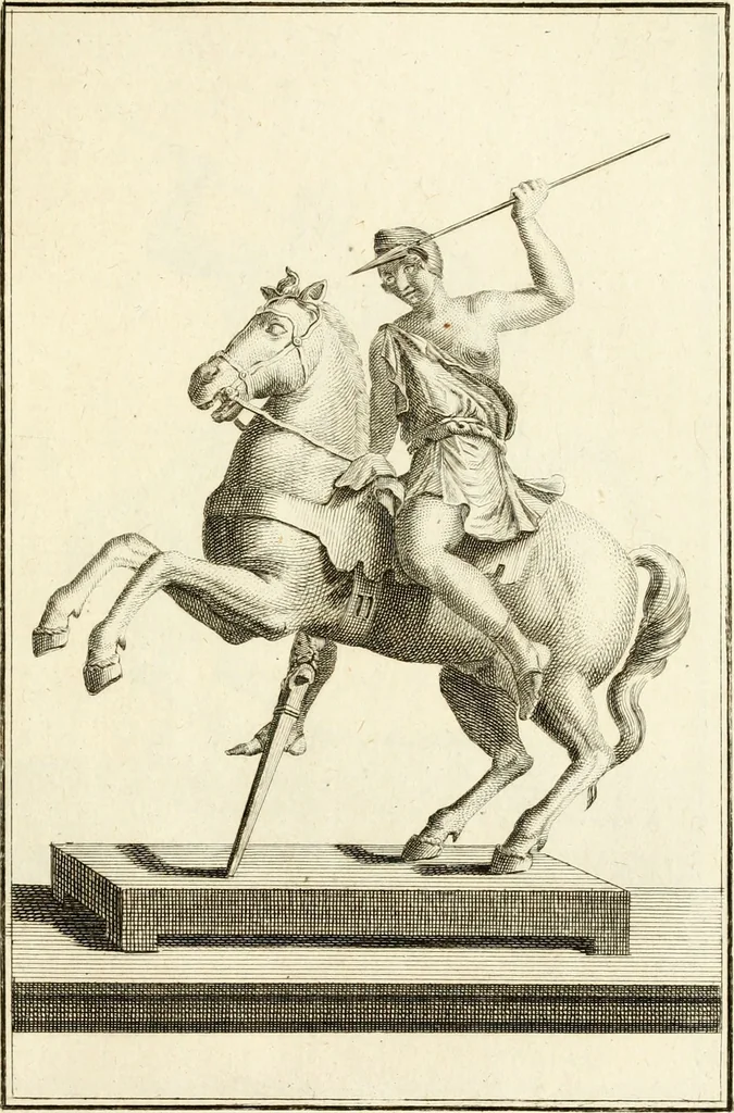 An illustration from Les antiquités d'Herculanum : avec leurs explications en françois, 1780, leaf 174