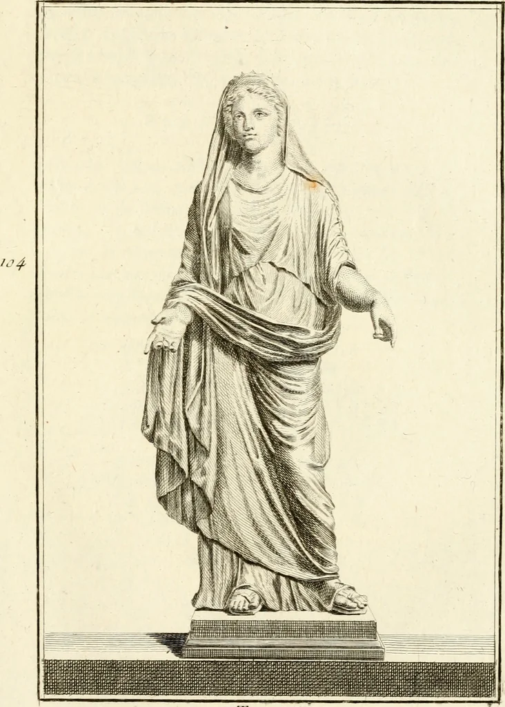 An illustration from Les antiquités d'Herculanum : avec leurs explications en françois, 1780, leaf 182