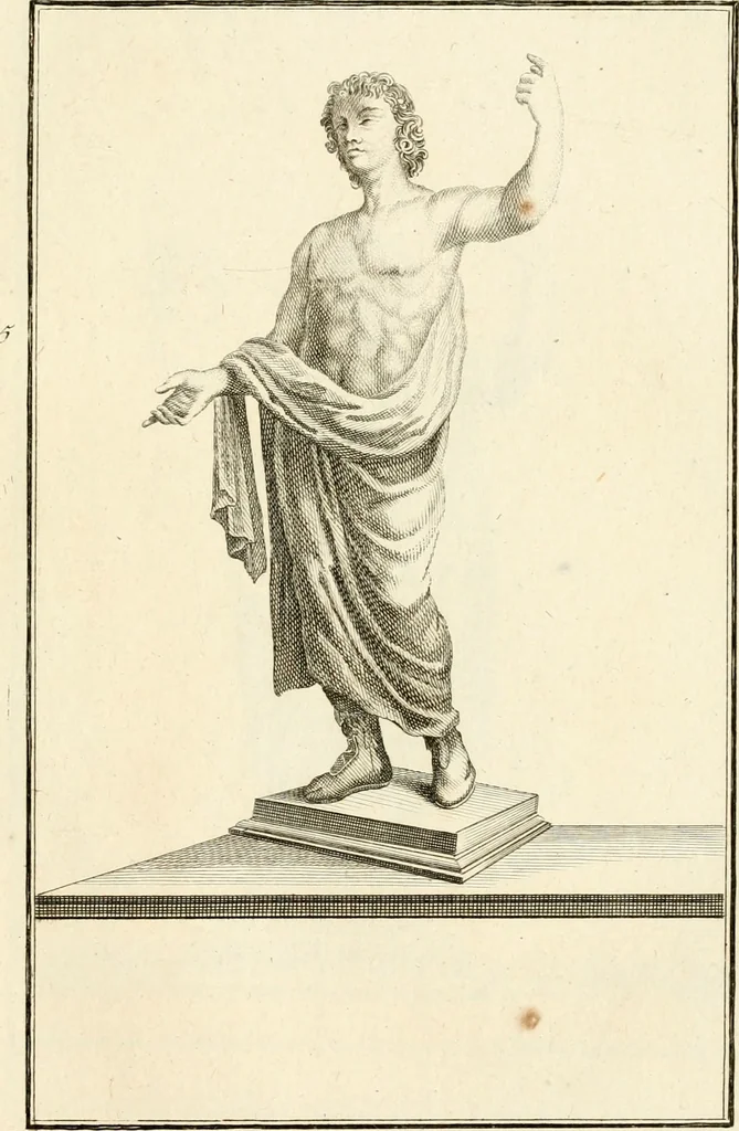 An illustration from Les antiquités d'Herculanum : avec leurs explications en françois, 1780, leaf 186
