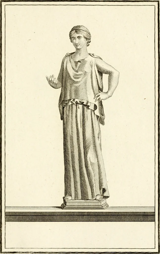 An illustration from Les antiquités d'Herculanum : avec leurs explications en françois, 1780, leaf 196