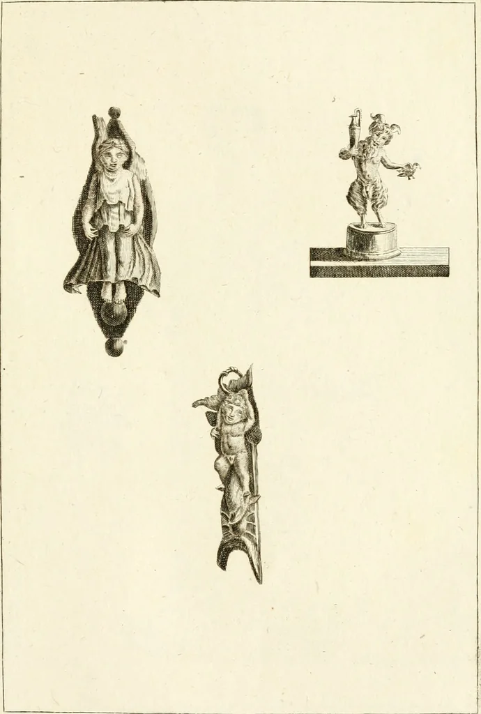 An illustration from Les antiquités d'Herculanum : avec leurs explications en françois, 1780, leaf 202