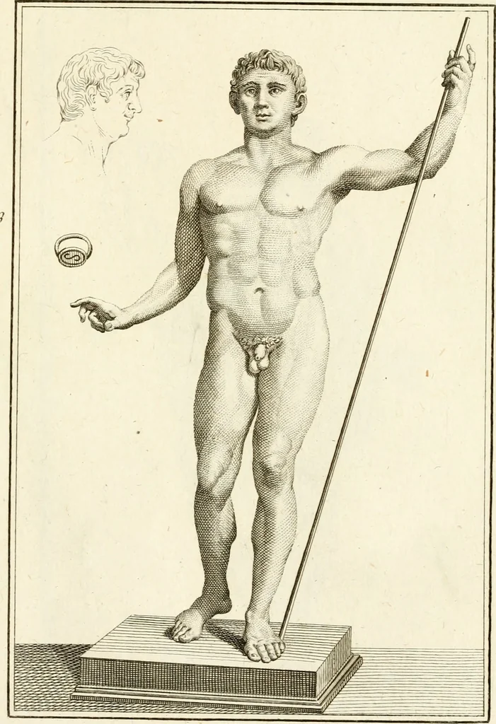 An illustration from Les antiquités d'Herculanum : avec leurs explications en françois, 1780, leaf 218