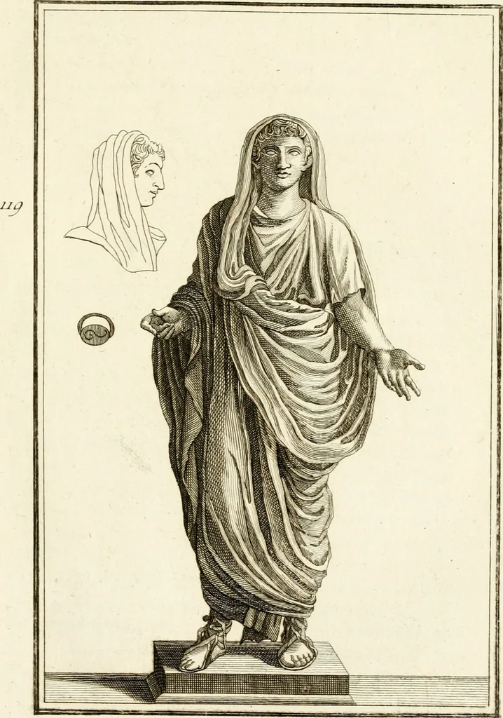 An illustration from Les antiquités d'Herculanum : avec leurs explications en françois, 1780, leaf 220