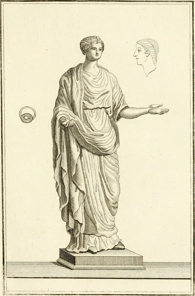 An illustration from Les antiquités d'Herculanum : avec leurs explications en françois, 1780, leaf 224