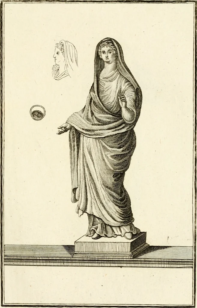 An illustration from Les antiquités d'Herculanum : avec leurs explications en françois, 1780, leaf 228