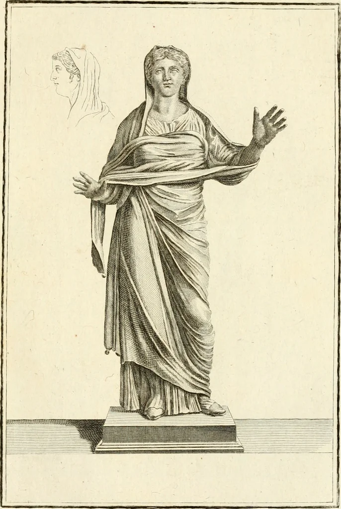 An illustration from Les antiquités d'Herculanum : avec leurs explications en françois, 1780, leaf 232