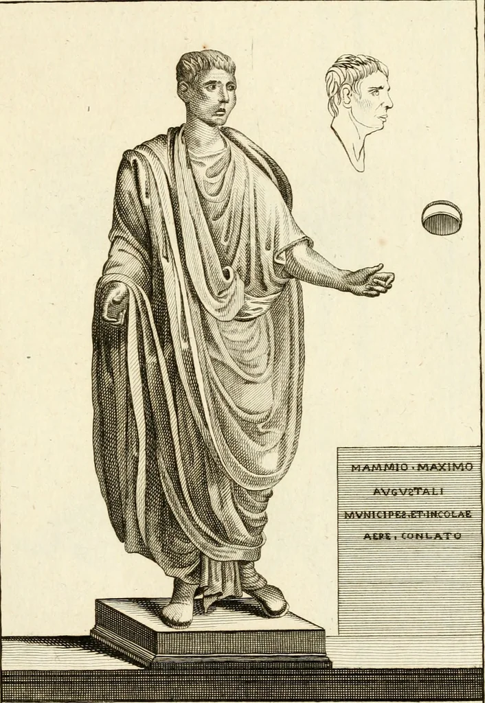 An illustration from Les antiquités d'Herculanum : avec leurs explications en françois, 1780, leaf 238