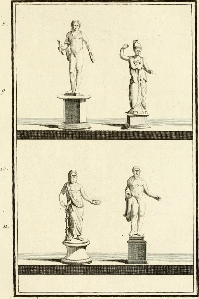 An illustration from Les antiquités d'Herculanum : avec leurs explications en françois, 1780, leaf 24