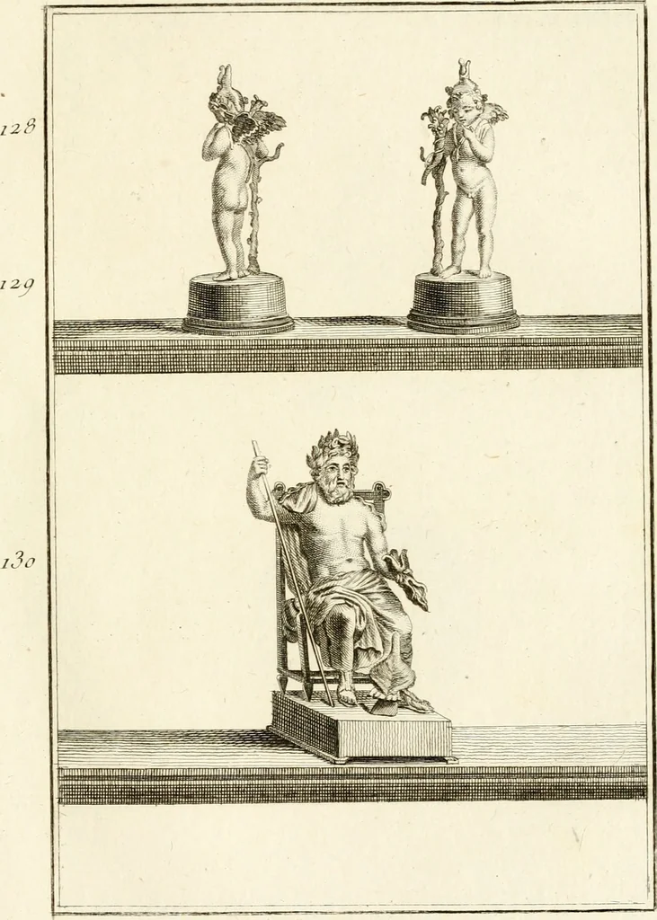 An illustration from Les antiquités d'Herculanum : avec leurs explications en françois, 1780, leaf 246