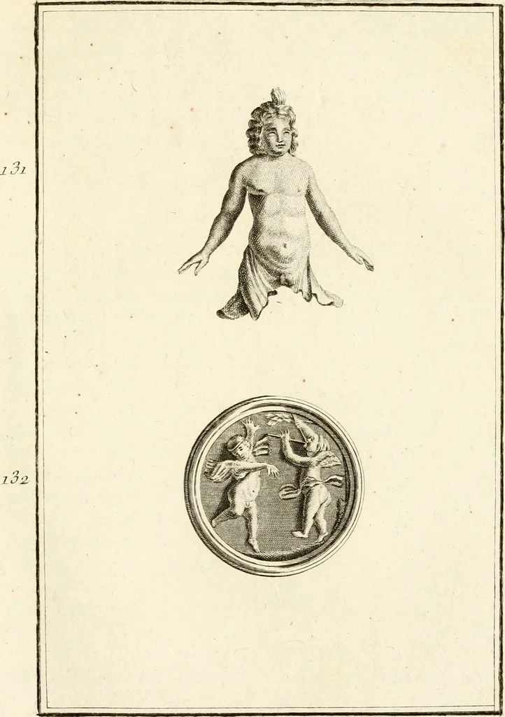 An illustration from Les antiquités d'Herculanum : avec leurs explications en françois, 1780, leaf 248