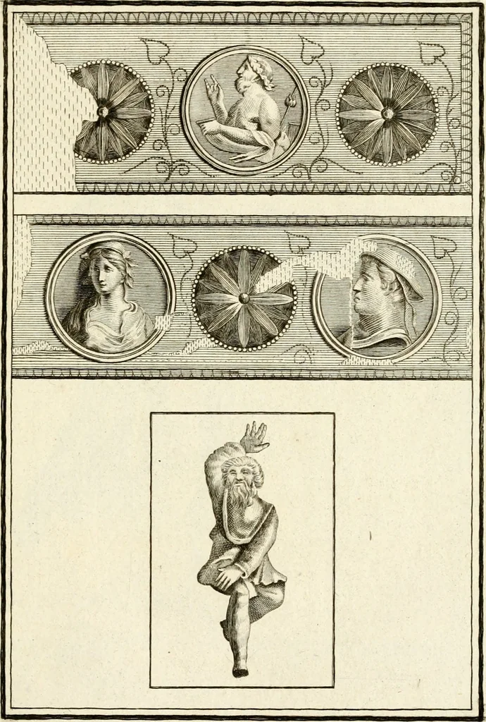 An illustration from Les antiquités d'Herculanum : avec leurs explications en françois, 1780, leaf 28
