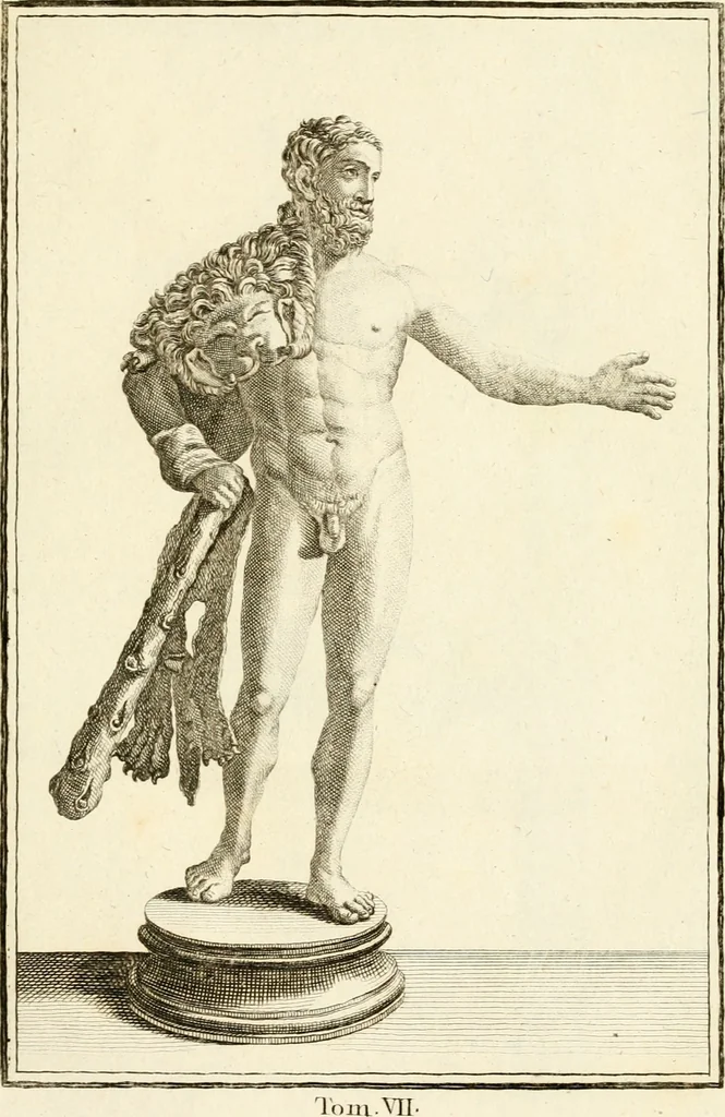 An illustration from Les antiquités d'Herculanum : avec leurs explications en françois, 1780, leaf 30