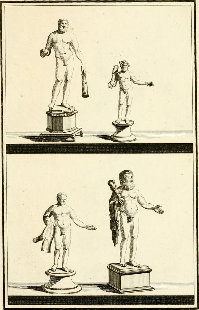 An illustration from Les antiquités d'Herculanum : avec leurs explications en françois, 1780, leaf 36