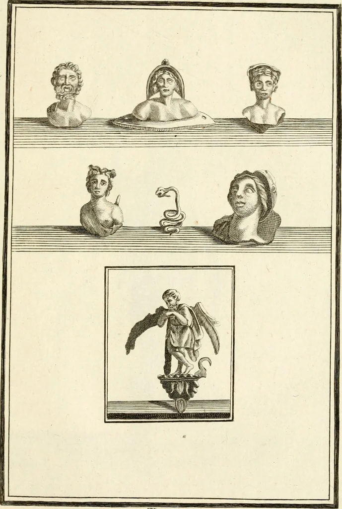 An illustration from Les antiquités d'Herculanum : avec leurs explications en françois, 1780, leaf 46