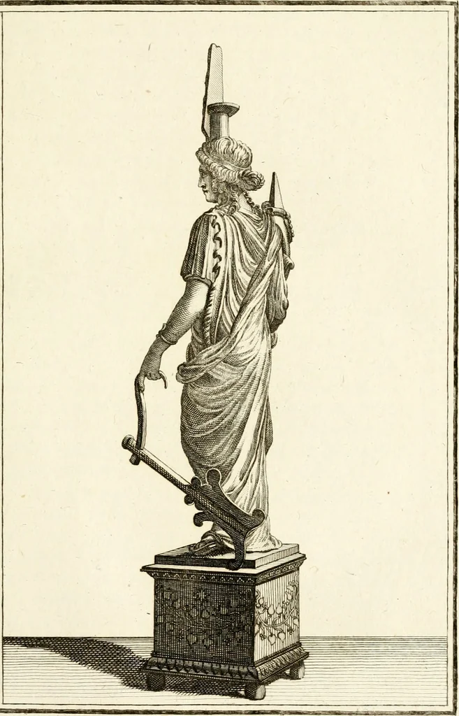 An illustration from Les antiquités d'Herculanum : avec leurs explications en françois, 1780, leaf 50