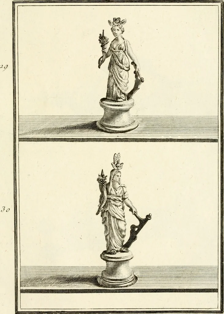 An illustration from Les antiquités d'Herculanum : avec leurs explications en françois, 1780, leaf 54