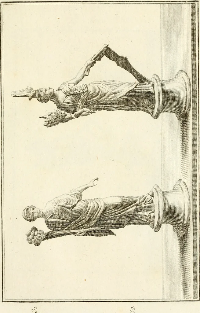 An illustration from Les antiquités d'Herculanum : avec leurs explications en françois, 1780, leaf 56