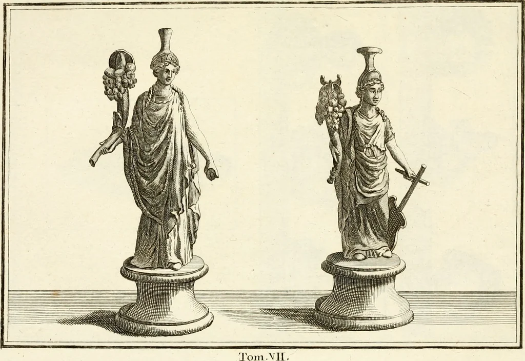 An illustration from Les antiquités d'Herculanum : avec leurs explications en françois, 1780, leaf 62