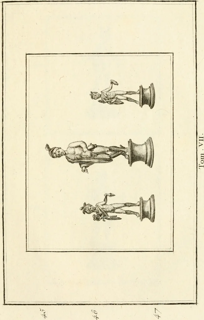 An illustration from Les antiquités d'Herculanum : avec leurs explications en françois, 1780, leaf 76
