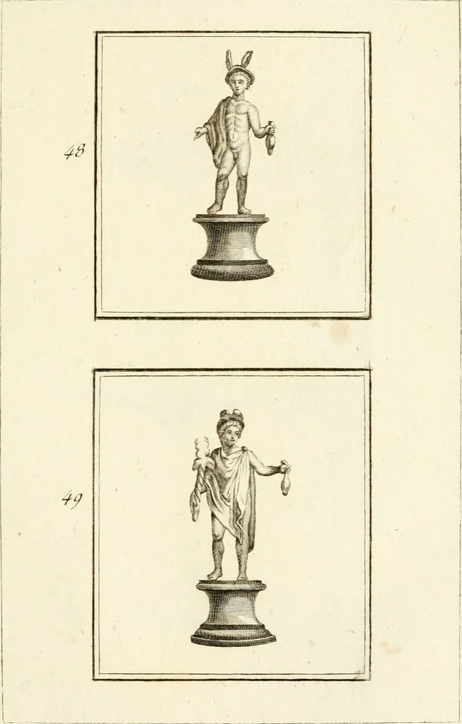 An illustration from Les antiquités d'Herculanum : avec leurs explications en françois, 1780, leaf 78