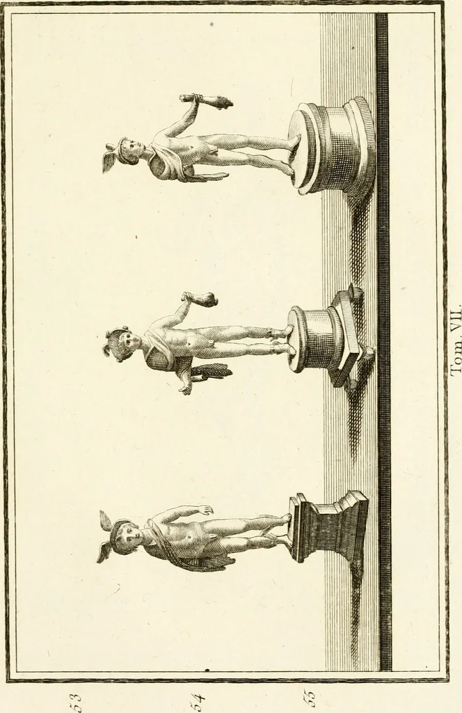 An illustration from Les antiquités d'Herculanum : avec leurs explications en françois, 1780, leaf 82