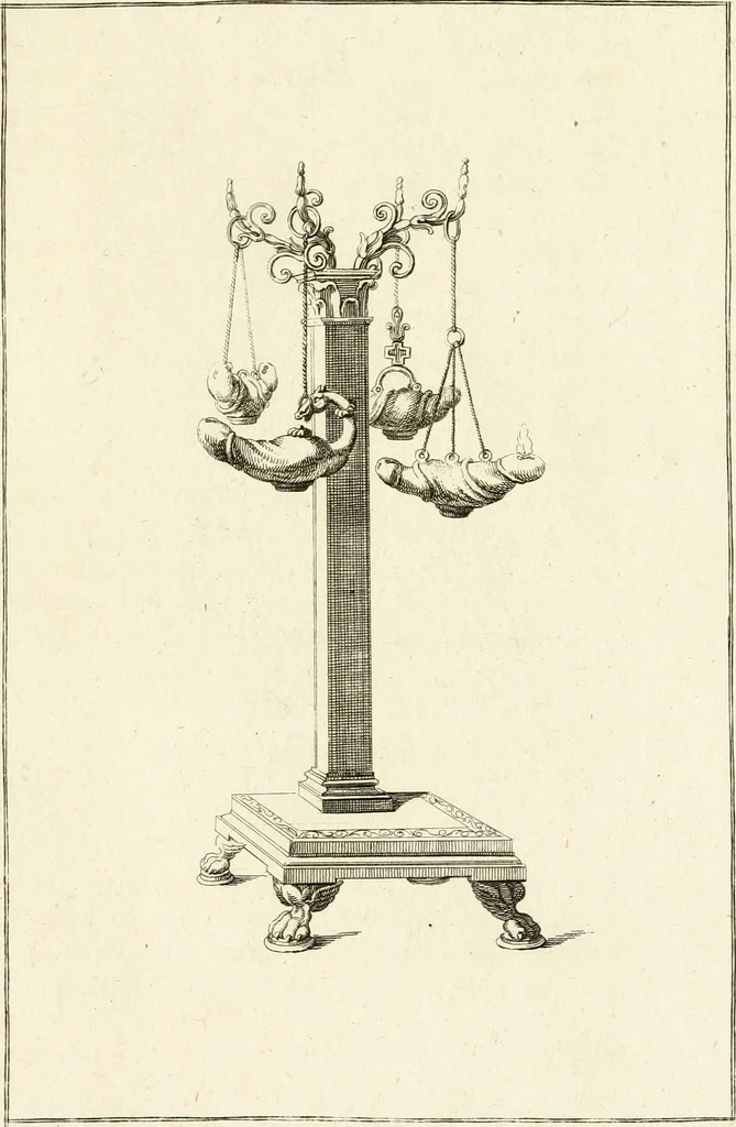 An illustration from Les antiquités d'Herculanum : avec leurs explications en françois, 1780, leaf 122