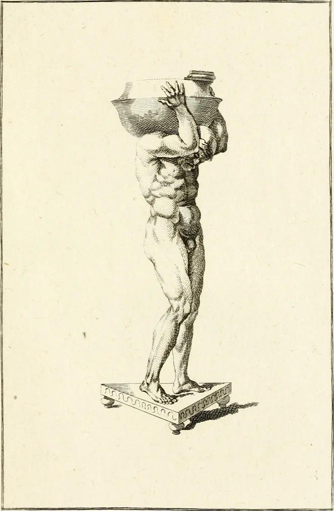 An illustration from Les antiquités d'Herculanum : avec leurs explications en françois, 1780, leaf 144