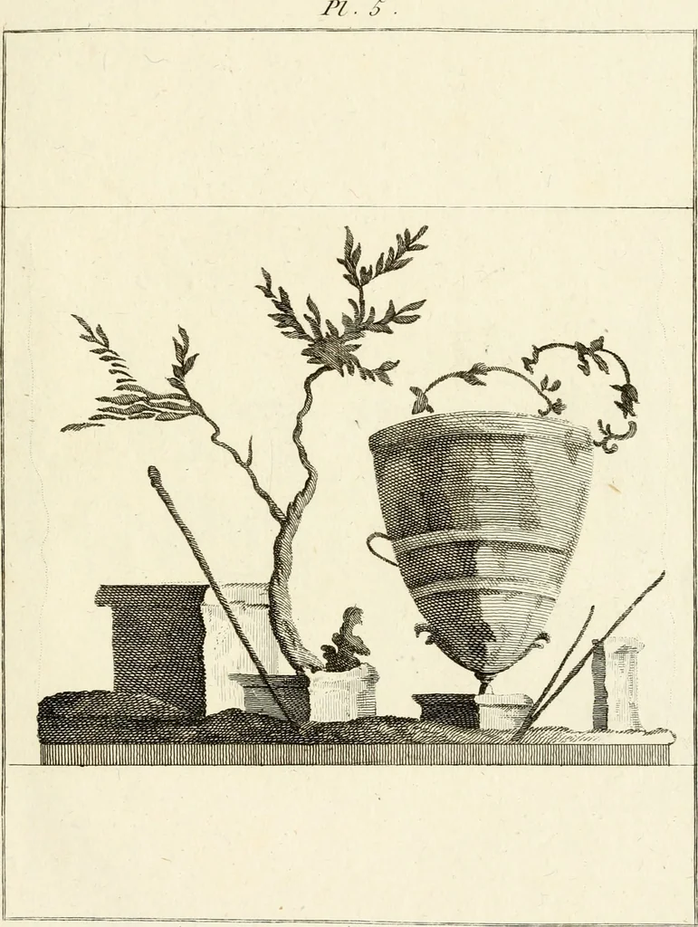 An illustration from Les antiquités d'Herculanum : avec leurs explications en françois, 1780, leaf 24