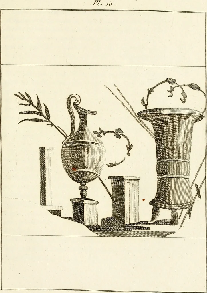 An illustration from Les antiquités d'Herculanum : avec leurs explications en françois, 1780, leaf 38