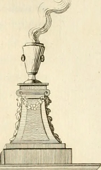An illustration from Antiquités nationales, ou, Recueil de monumens : pour servir à l'histoire générale et particulière de l'empire françois, tels que tombeaux, inscriptions, statues, vitraux, fresques, etc. : tirés des abbayes, monastères, châteaux, et autres lieux devenus domaines nationaux, 1790, leaf 137