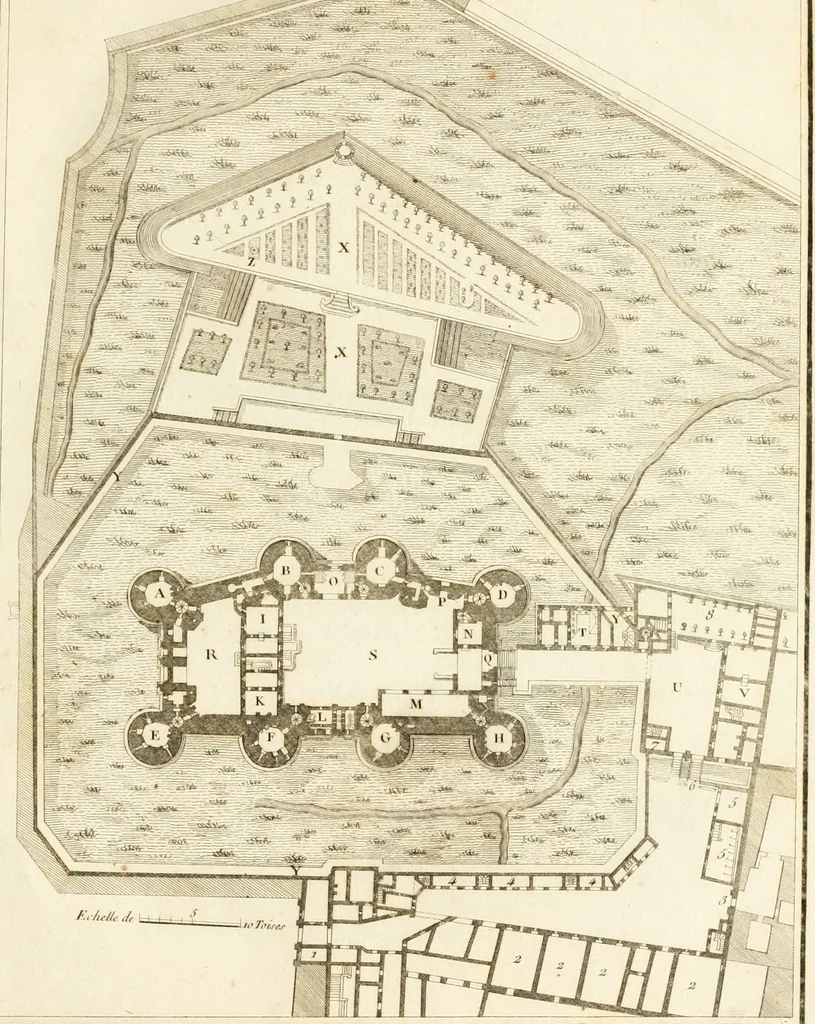 An illustration from Antiquités nationales, ou, Recueil de monumens : pour servir à l'histoire générale et particulière de l'empire françois, tels que tombeaux, inscriptions, statues, vitraux, fresques, etc. : tirés des abbayes, monastères, châteaux, et autres lieux devenus domaines nationaux, 1790, leaf 26